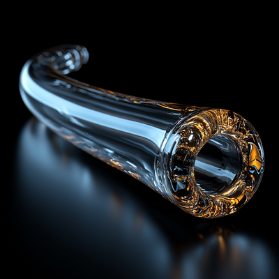 SIGNATURE | Signature-Series Glass Flute Extended Length [200mm] (Tobacco & Herbal)